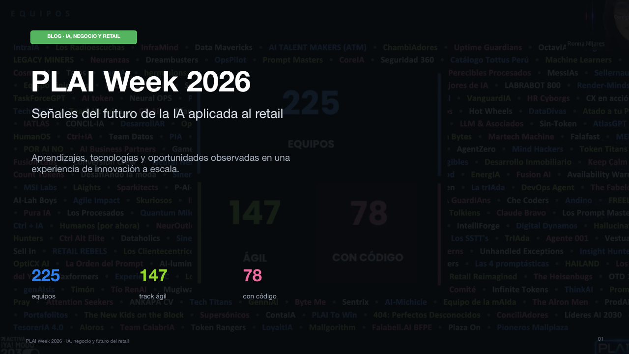 Portada de PLAI Week 2026: señales del futuro de la IA aplicada al retail